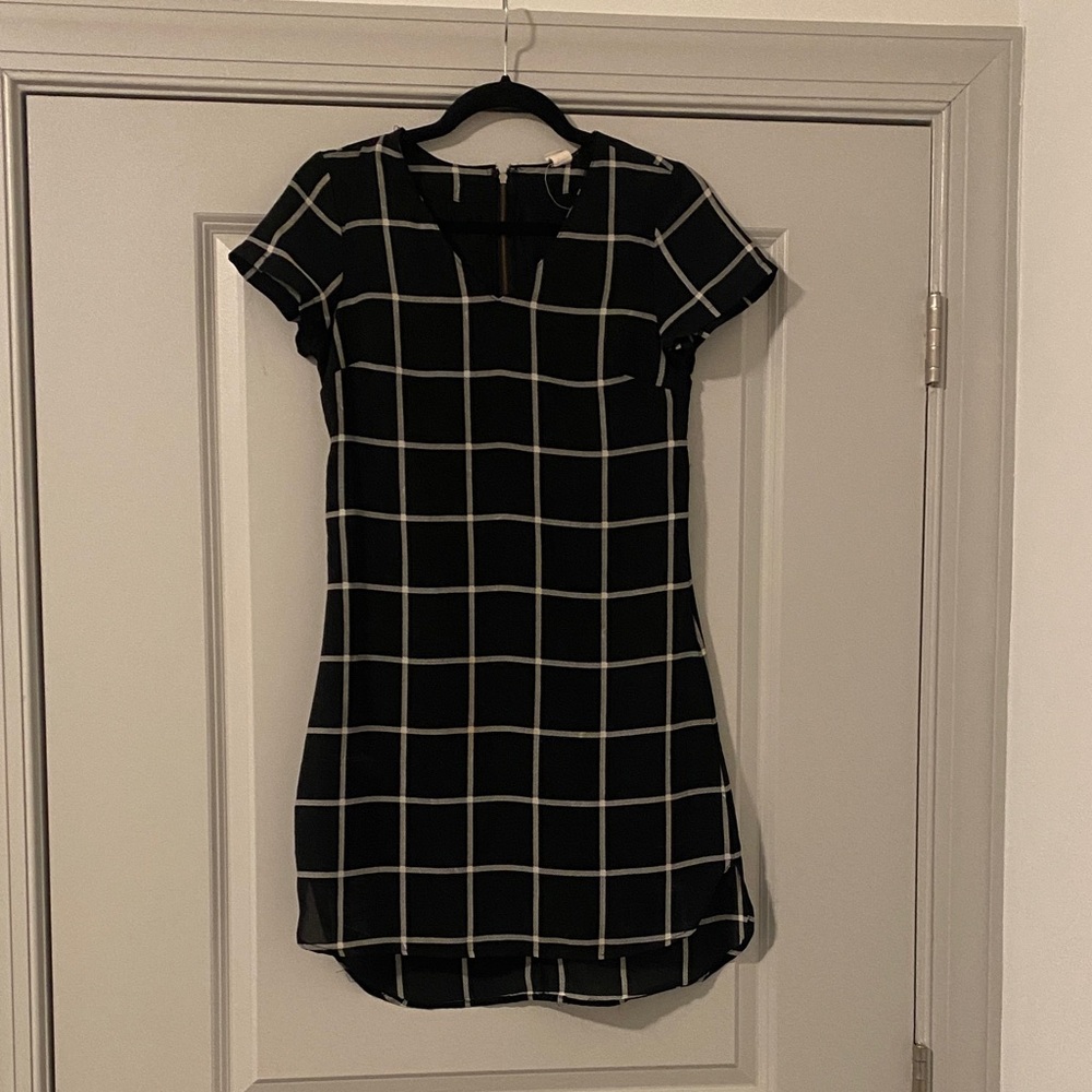 Black and White Checkered Dress